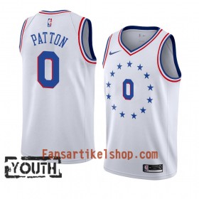 Philadelphia 76ers Trikot Justin Patton 0 2018-19 Nike Weiß Swingman - Kinder
